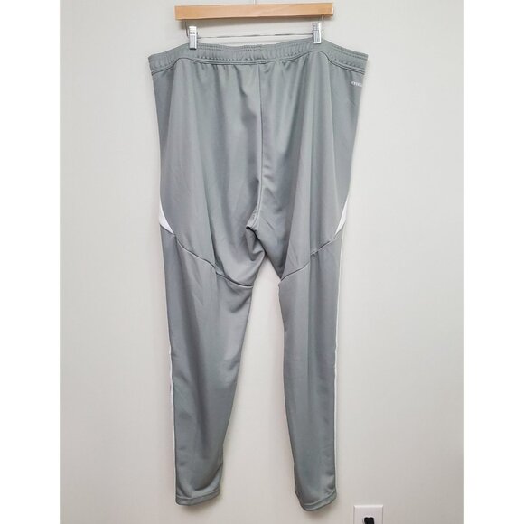 NEW Adidas Tiro Track Pants Mens 3XLT AeroReady Soccer Train Gray White IV7274 - Picture 12 of 12